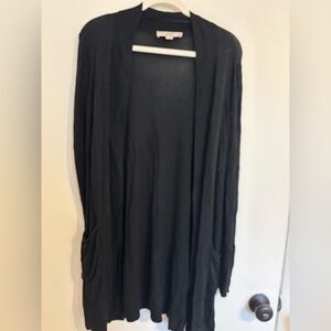 LOFT Classic Black Open Cardigan